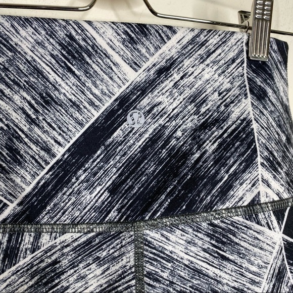 Lululemon Wunder Under Pant *Full-On Luon (Roll Down) Heat Wave White Black - Picture 5 of 9